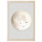 12" x 16" Happy Little Moon I Framed Wall Art, Contemporary Home Décor for Baby or Child's Room, Glass Facing and Hanging Hardware Included